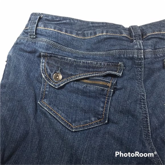 Apt 9 Women's Cuffed Capris Jeans Size 16 Preowned - Picture 6 of 12